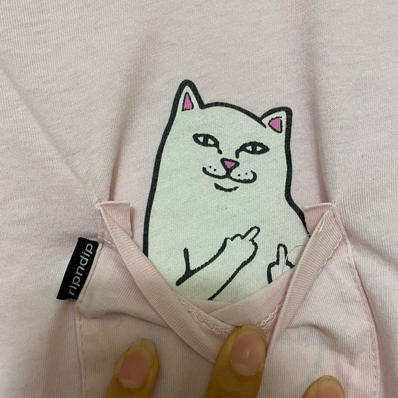 rip n dip lord nermal baby pink t-shirt - Picture 3 of 4